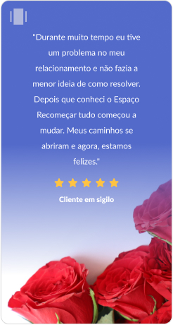 Depoimentos - Espaço Recomeçar